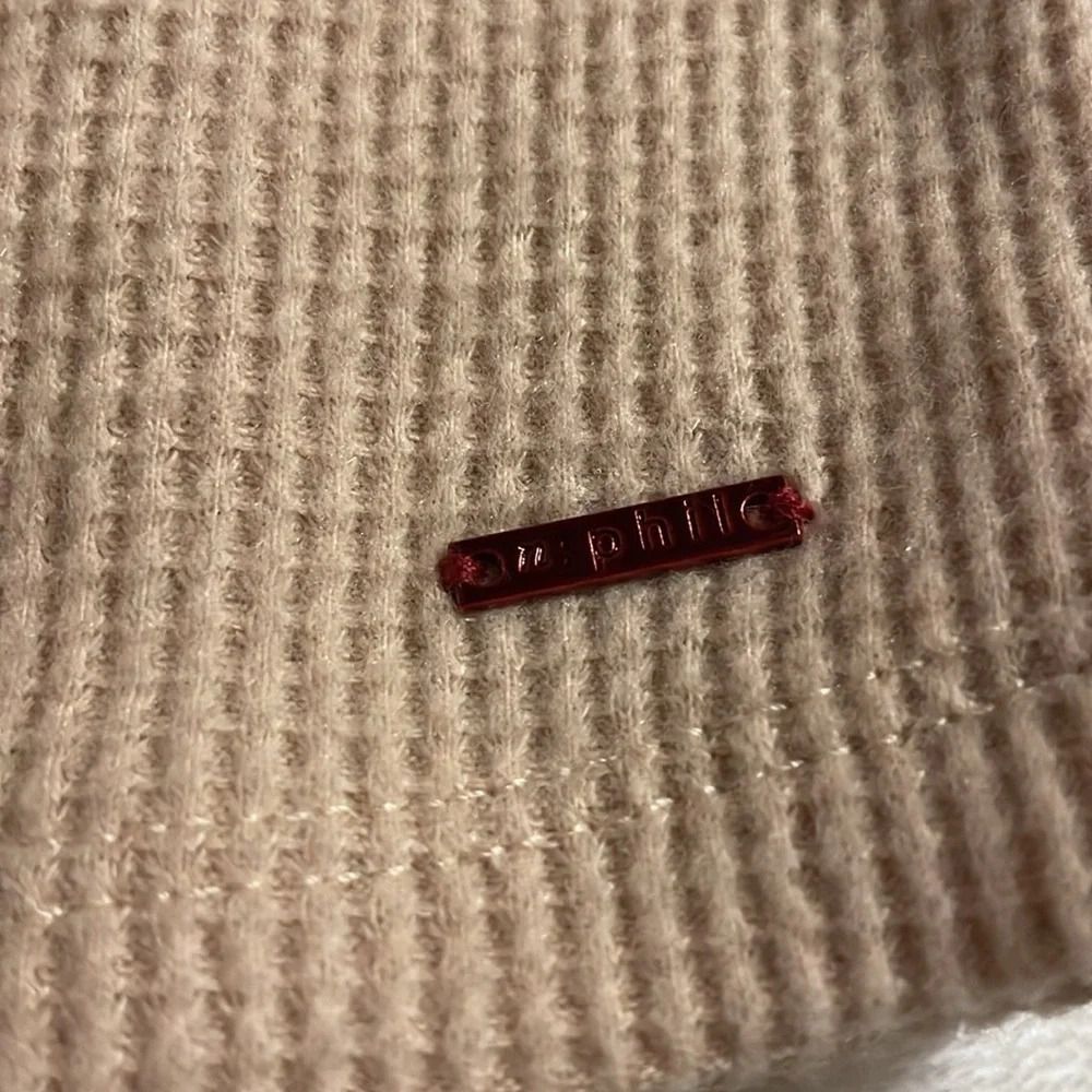 NWT n:PHILANTHROPY Blaire Waffle Knit Cut Out Sweatshirt XS‎ Party Festival Club - Picture 9 of 10